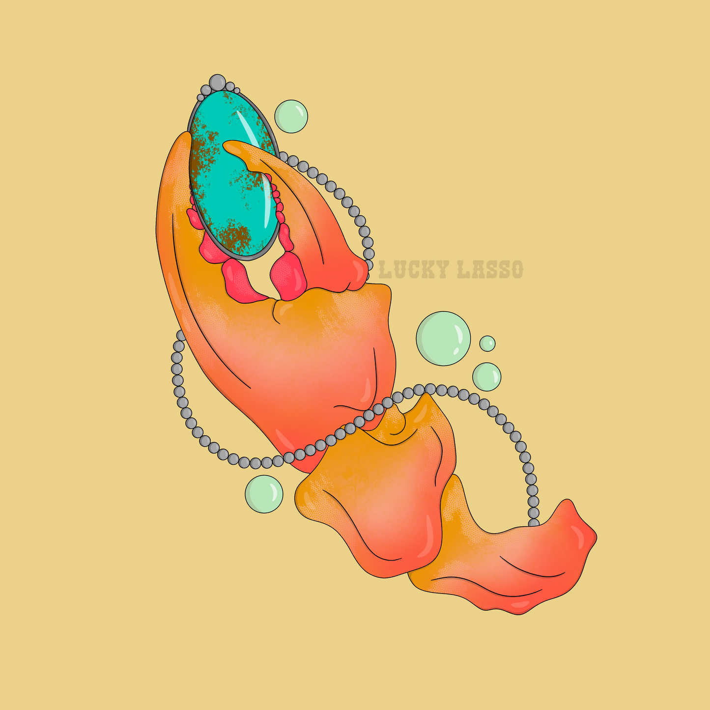 Crab Claw Turquoise Design