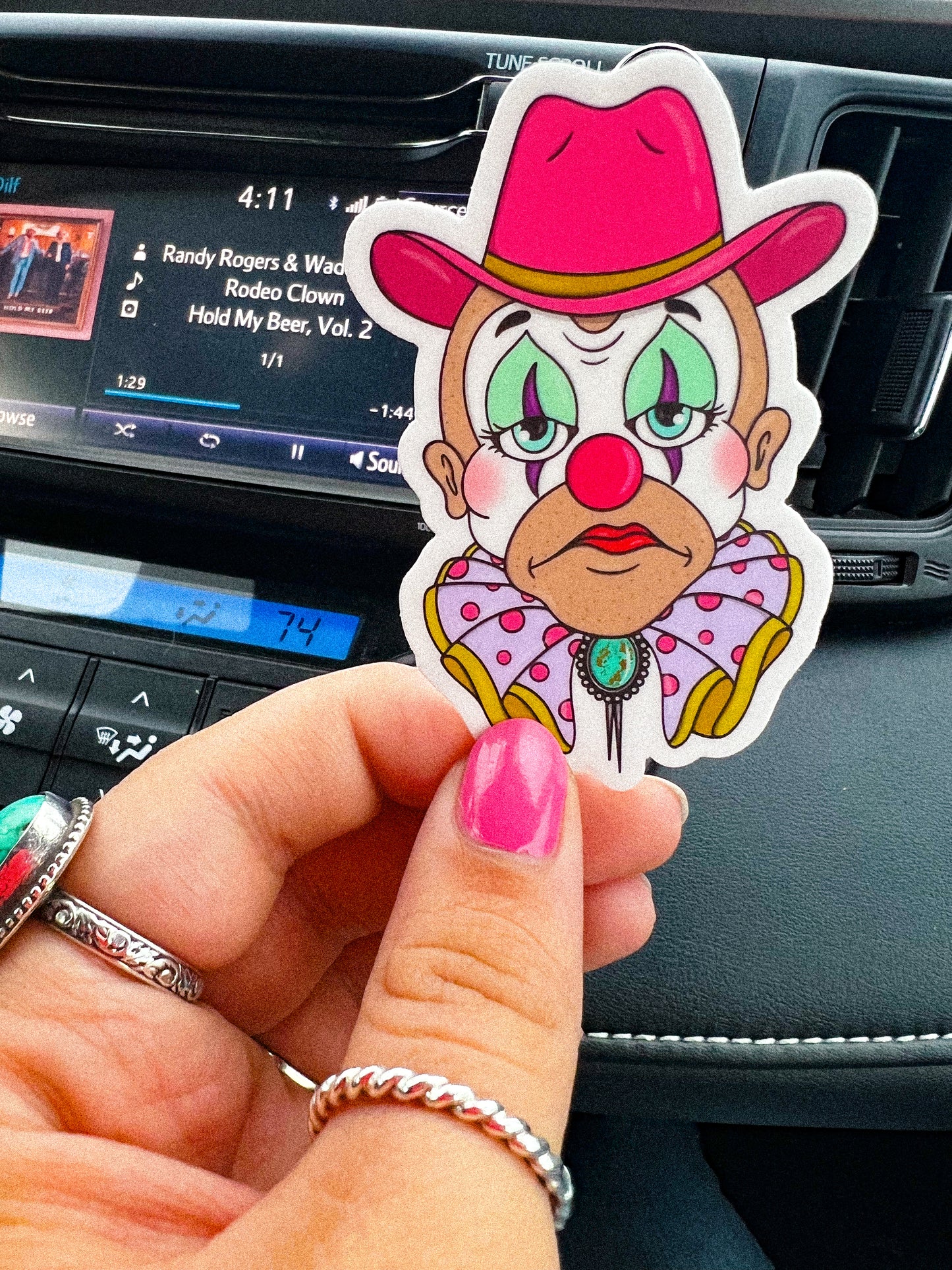 Rodeo Clown Sticker