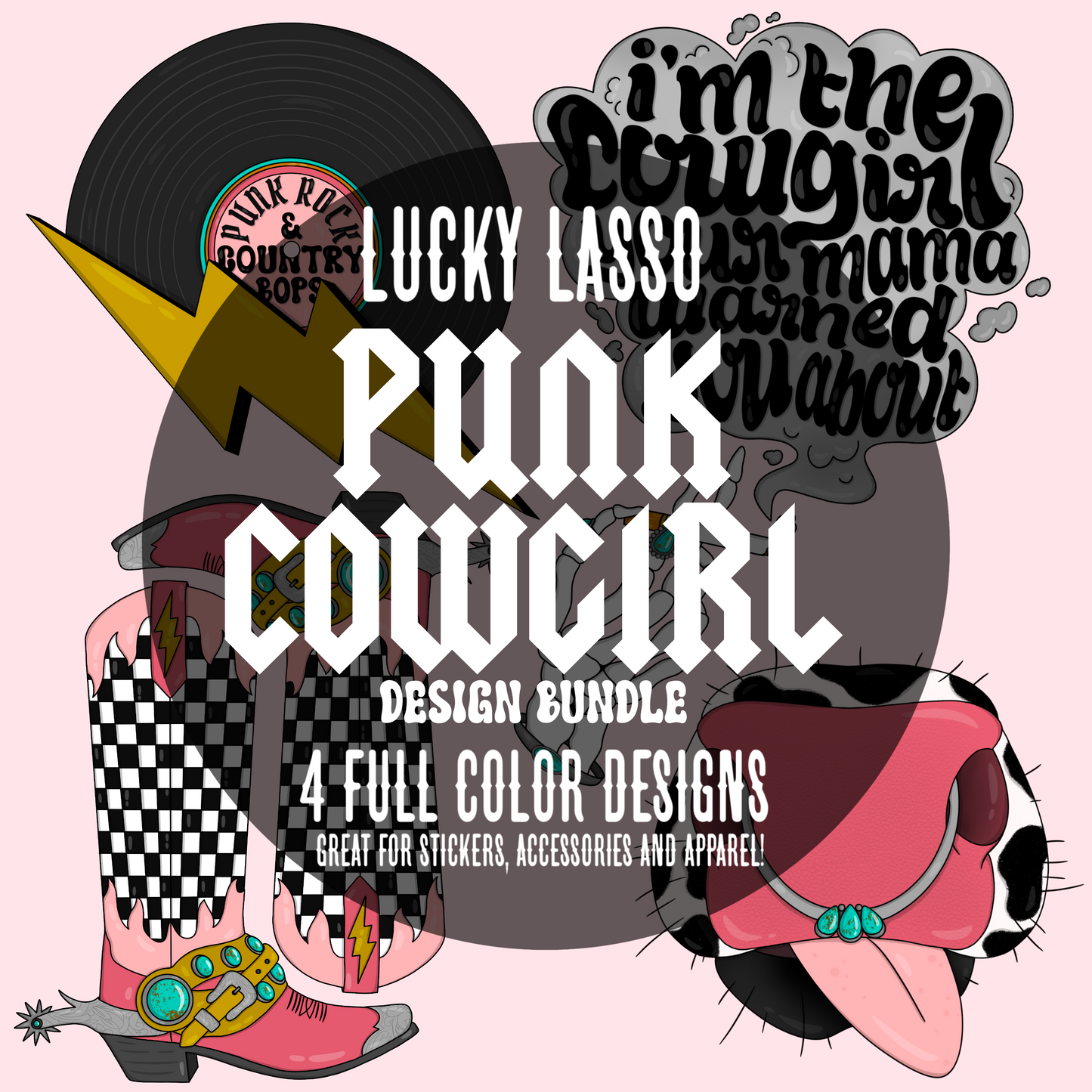 Punk Cowgirl Design Bundle