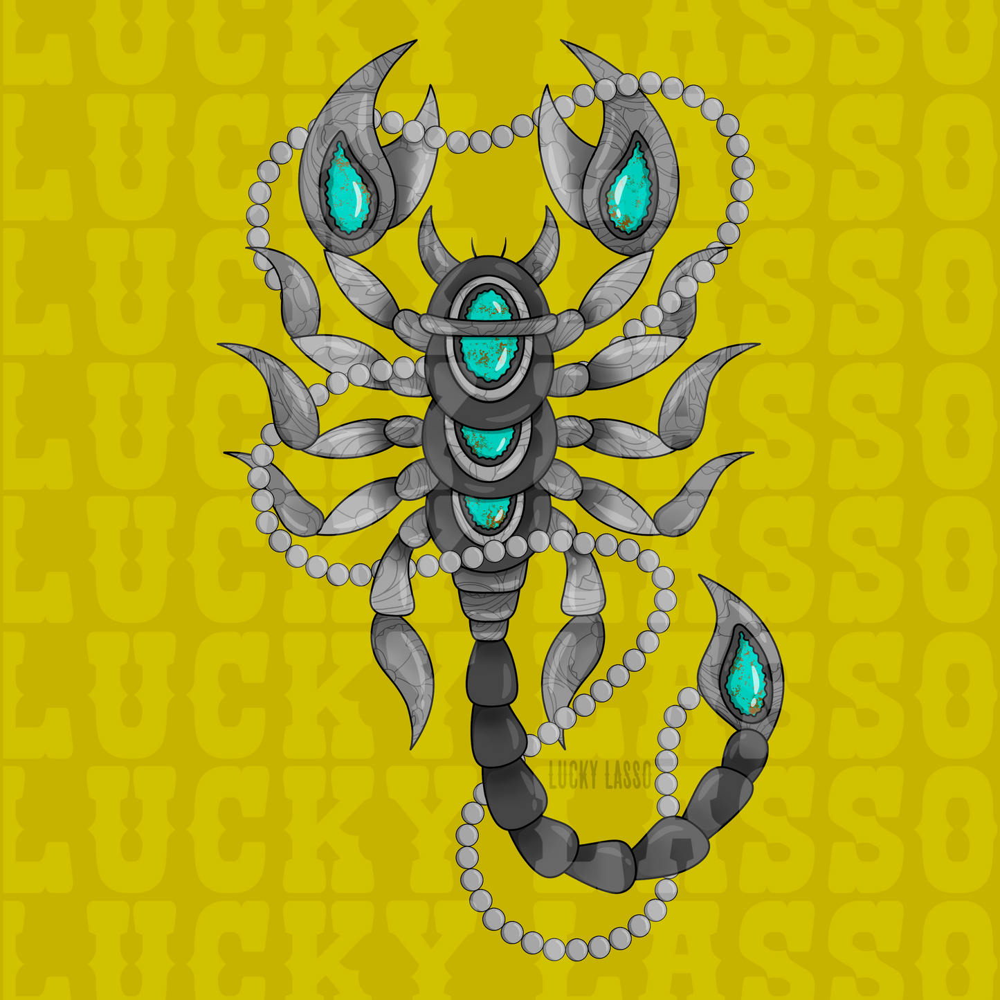 Turquoise Scorpion Design