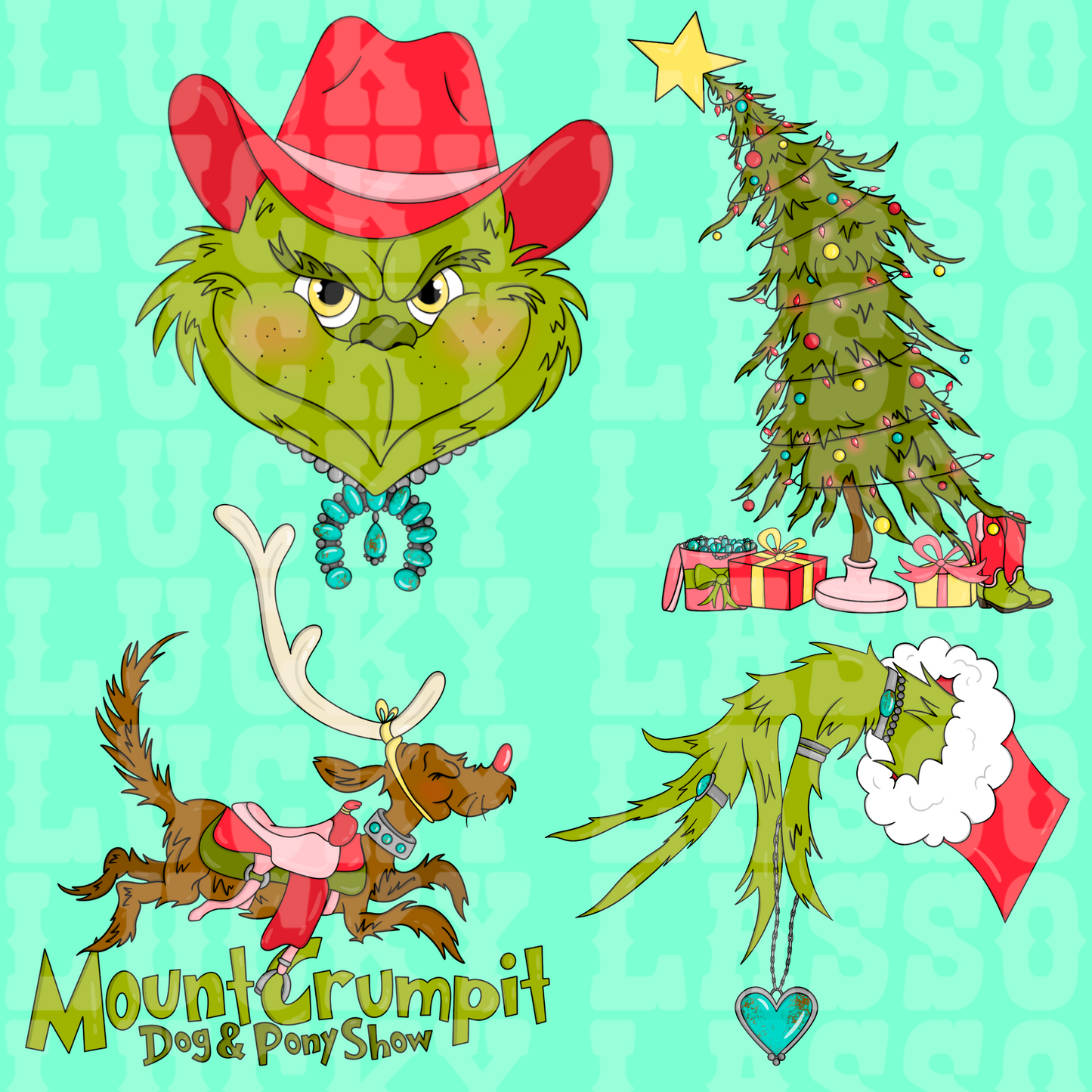 Cowboy G R I N C H M A S Design Bundle