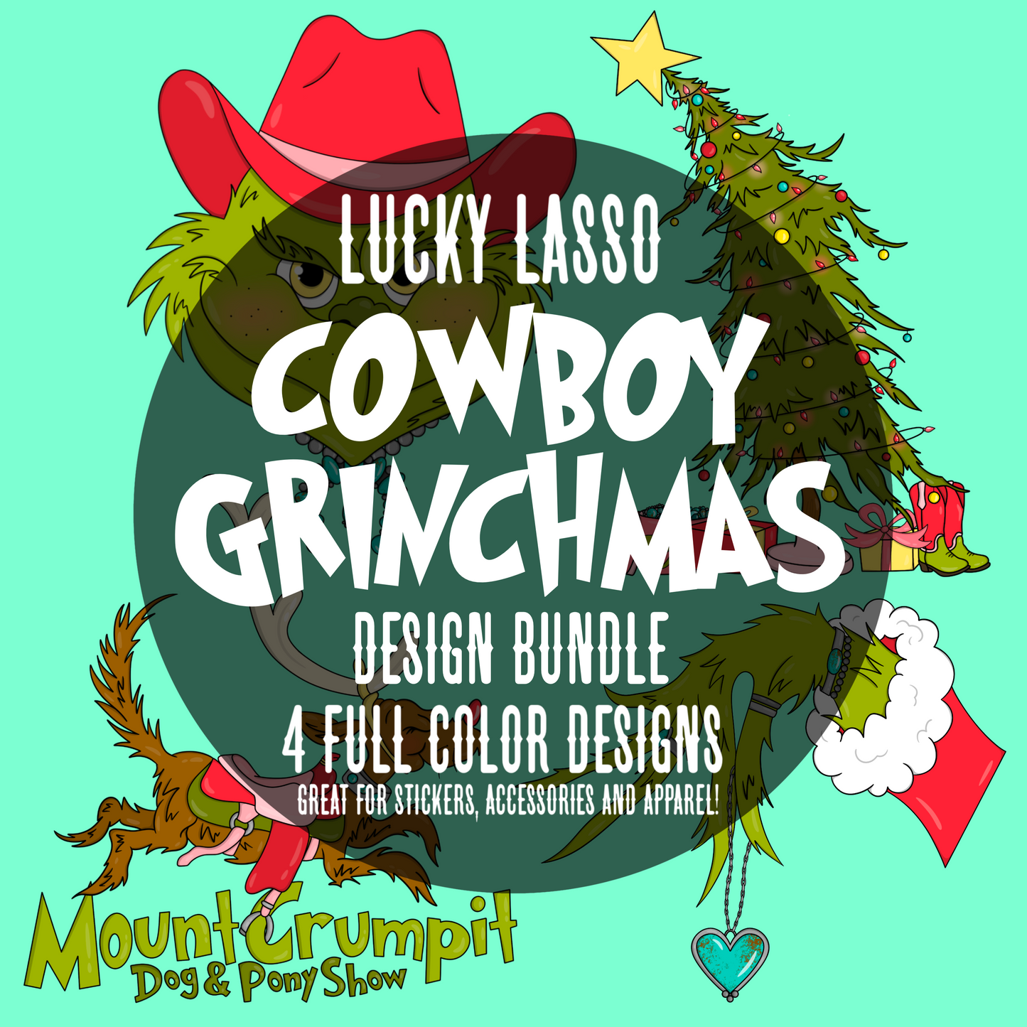Cowboy G R I N C H M A S Design Bundle