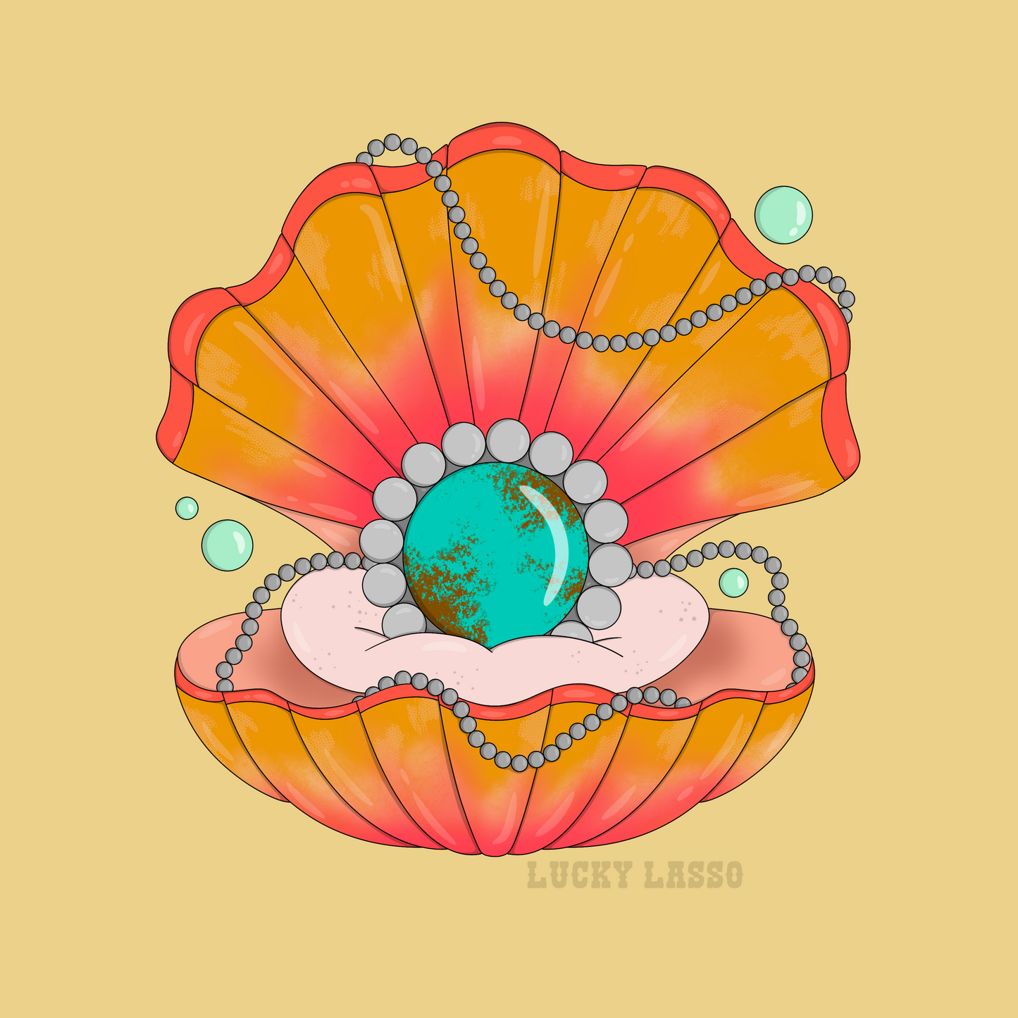 Clamshell Turquoise Design