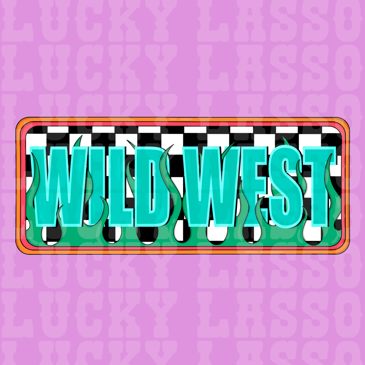 Wild West Checker Design