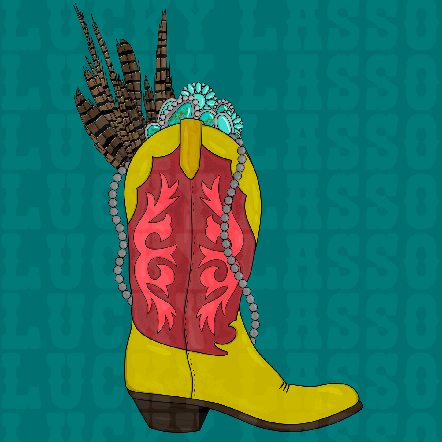 There’s A Feather In My Boot EXCLUSIVE Design