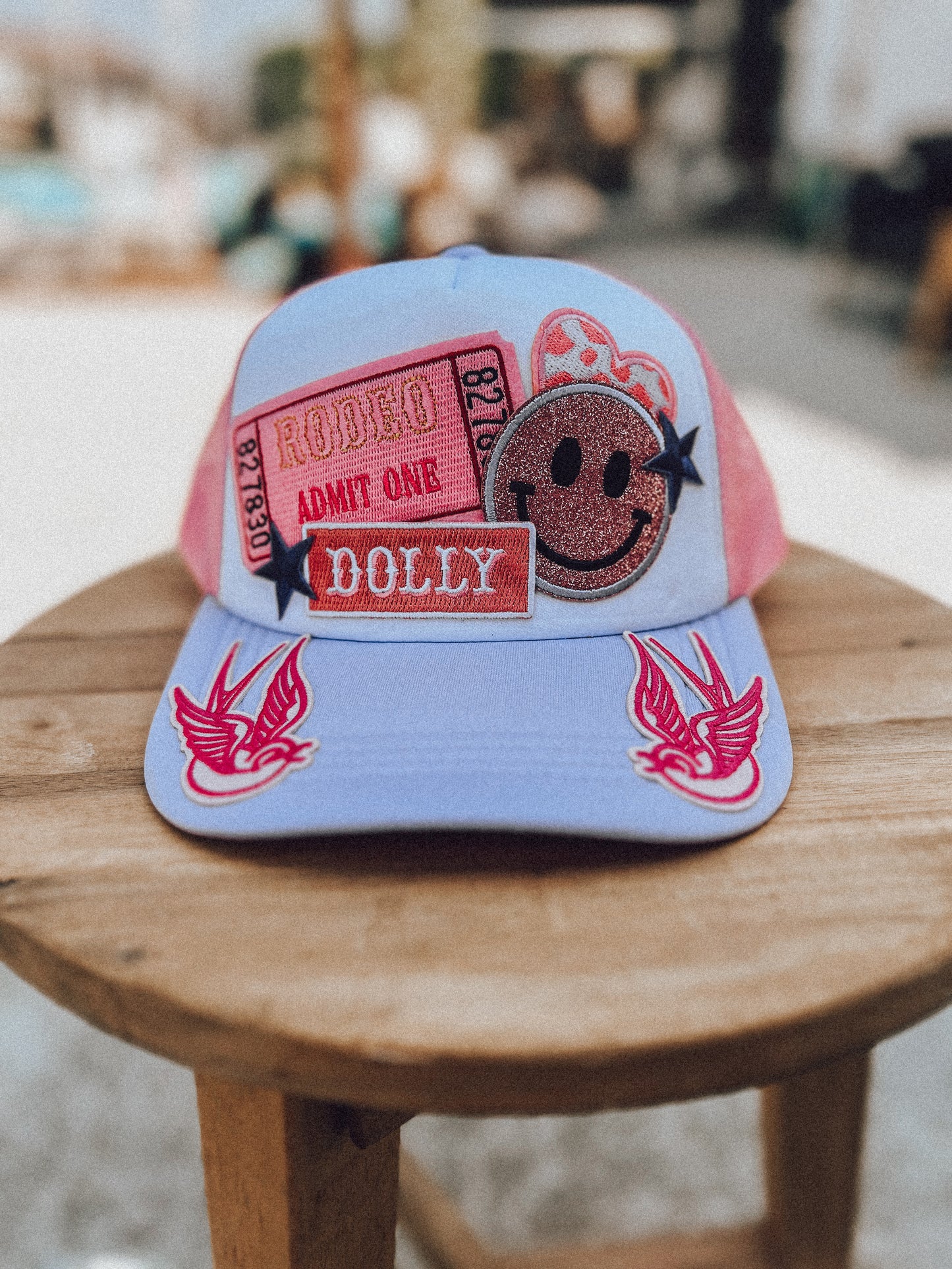 Rodeo Ticket Patched Trucker Hat