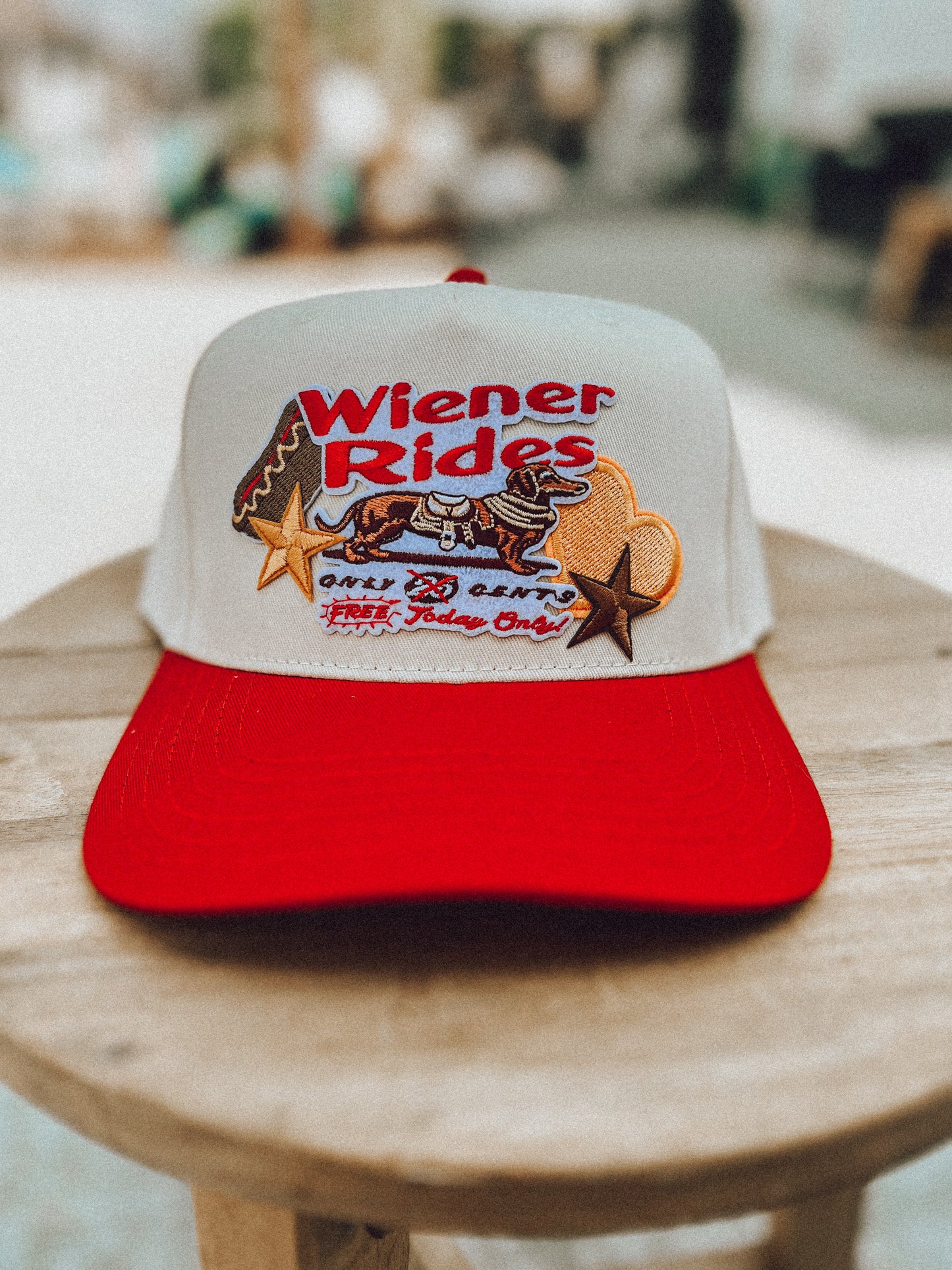 Wiener Rides Patched Trucker Hat