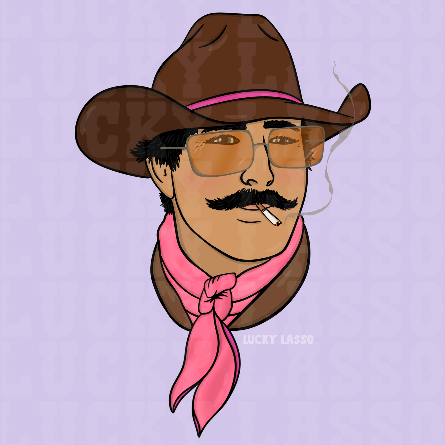 Cool Cowboy Pink Design
