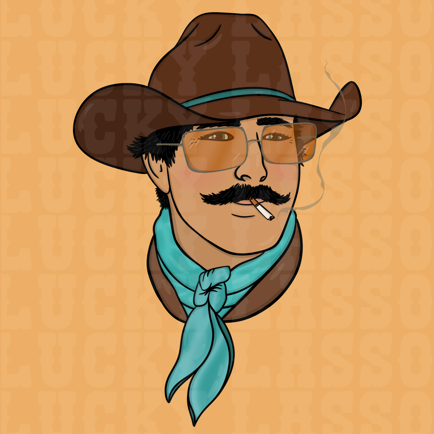 Cool Cowboy Blue Design