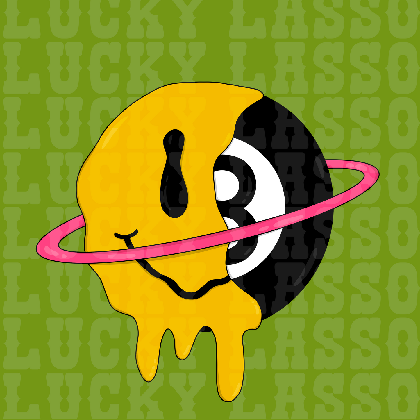 Acid Drip Smiley Design