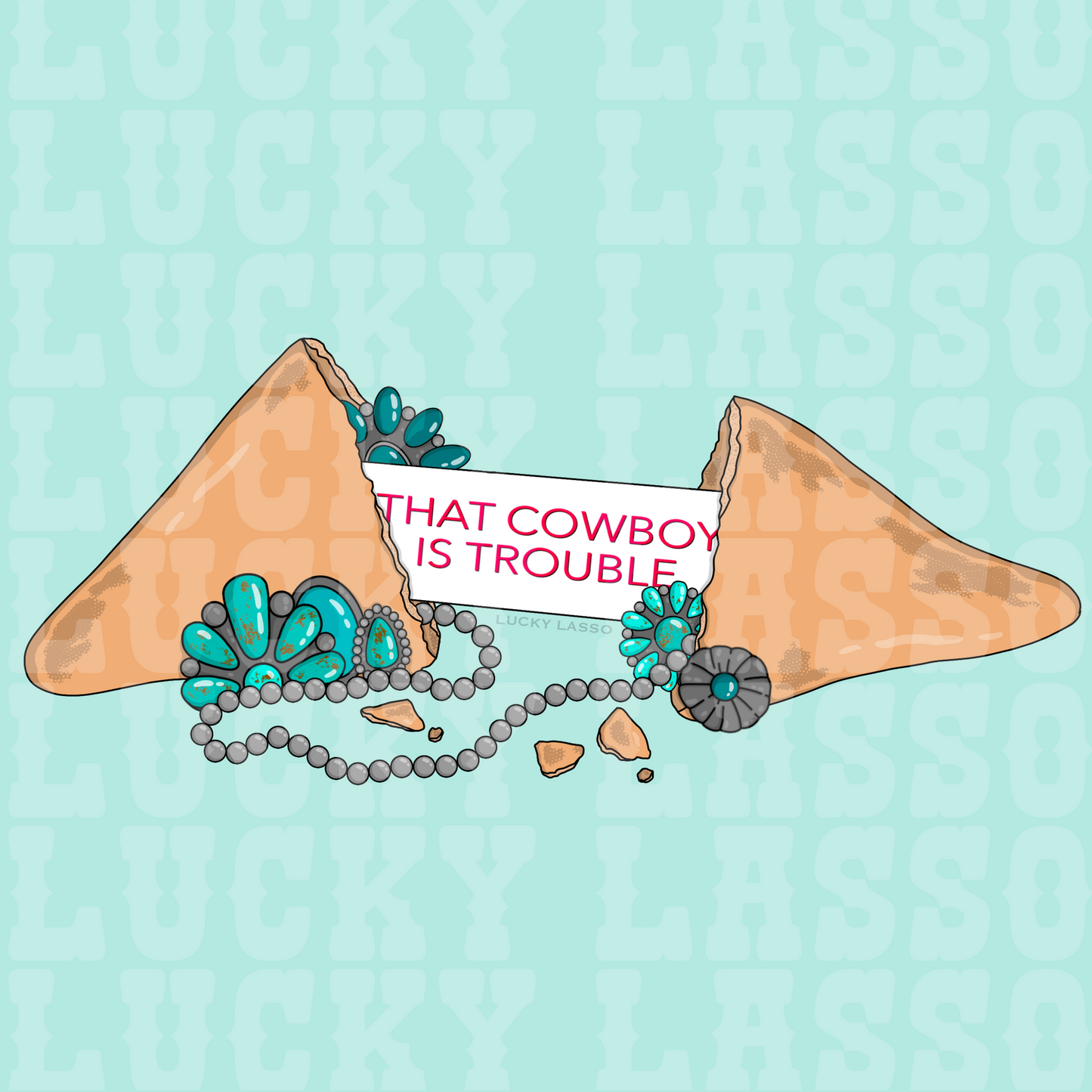 Cowgirl Fortune Cookie Design