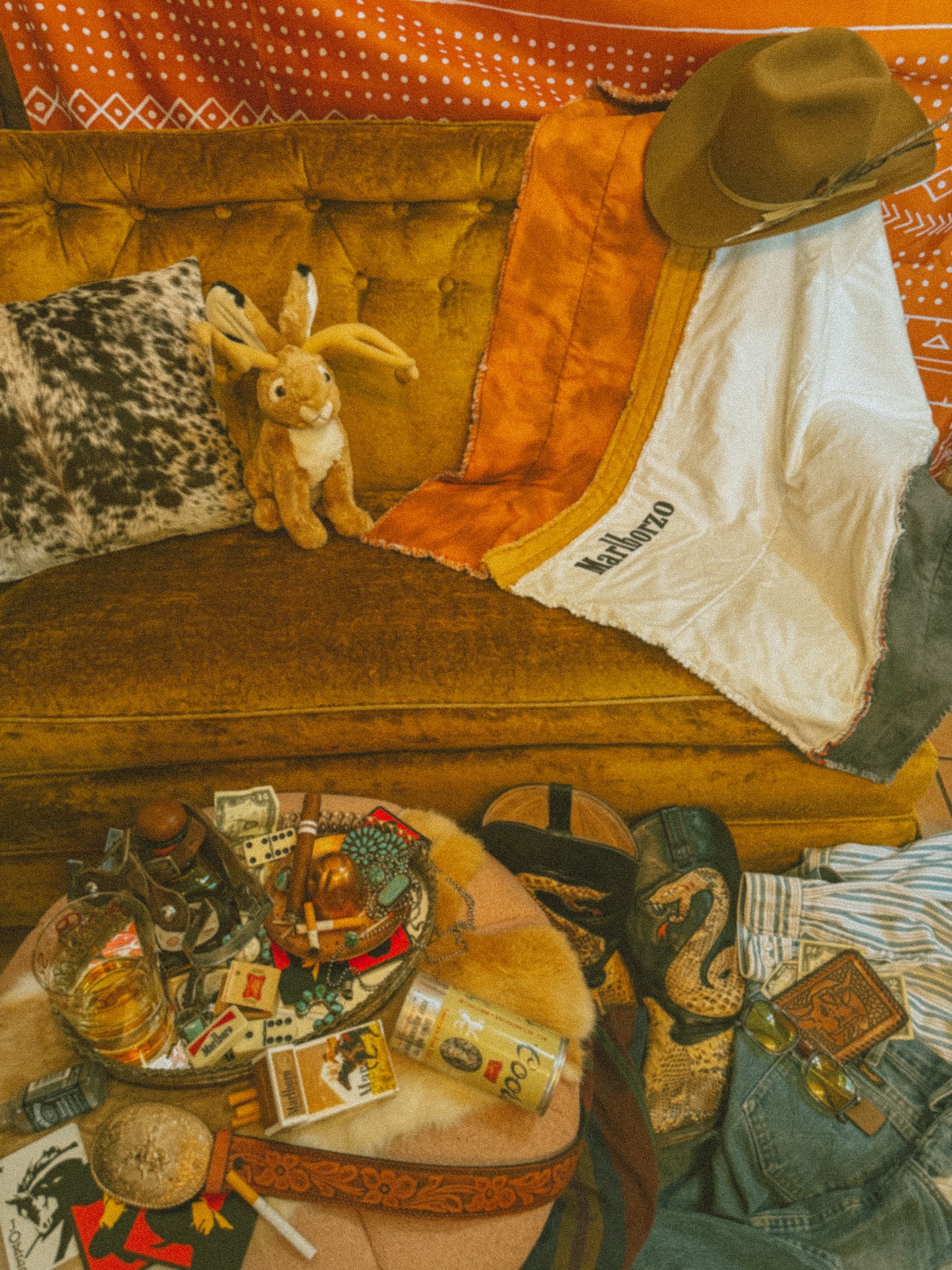 MarlborZO© Roll Up Cigarette Rag Quilt