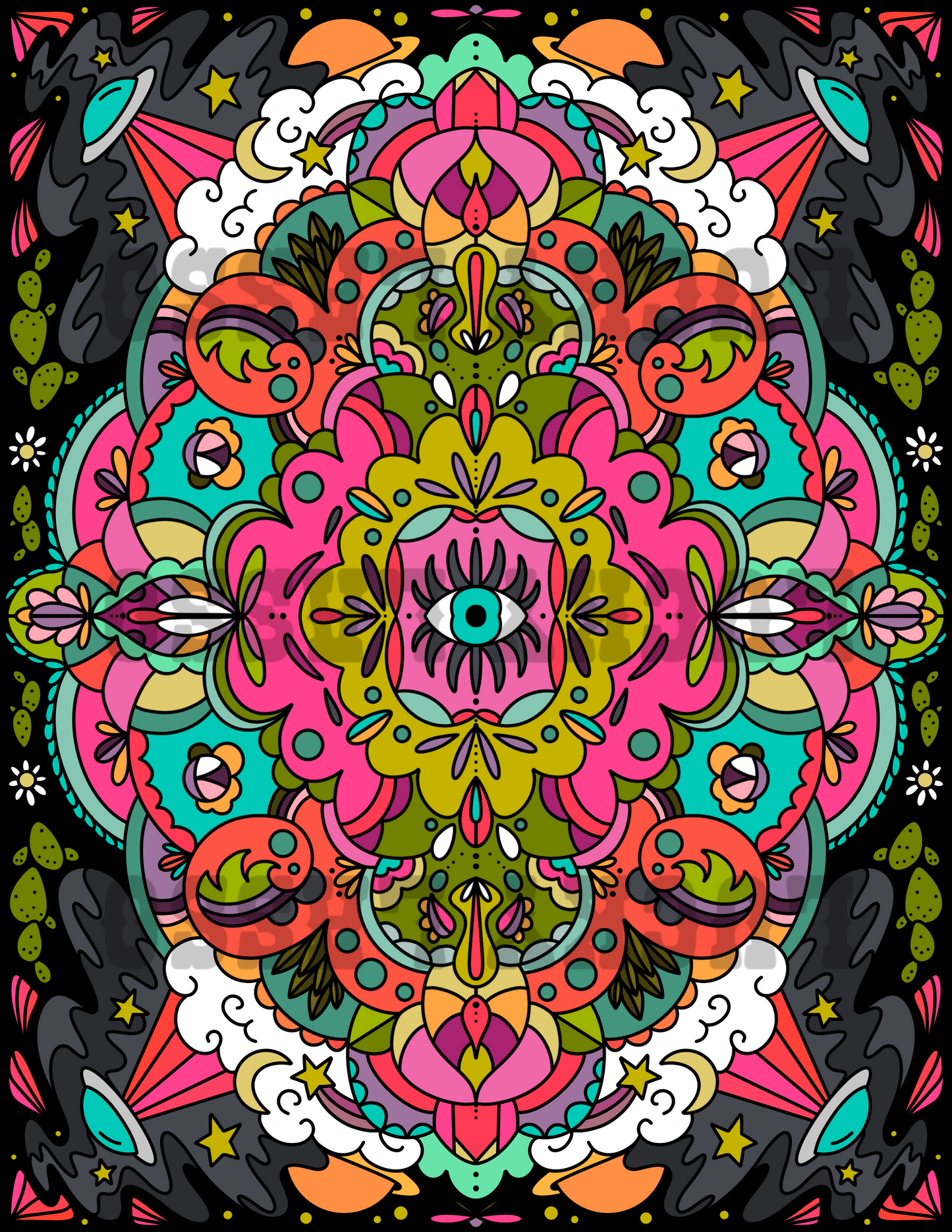 Desert Nights Printable Coloring Page