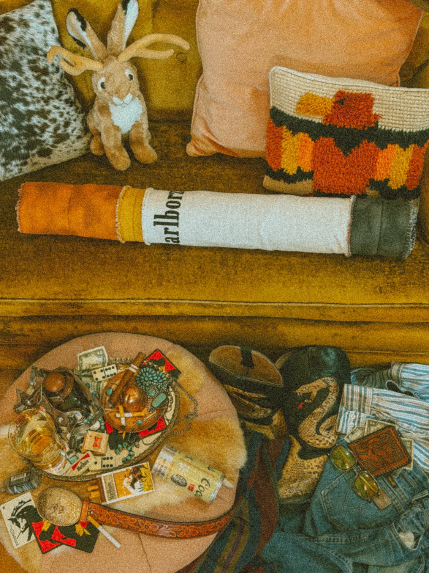 MarlborZO© Roll Up Cigarette Rag Quilt