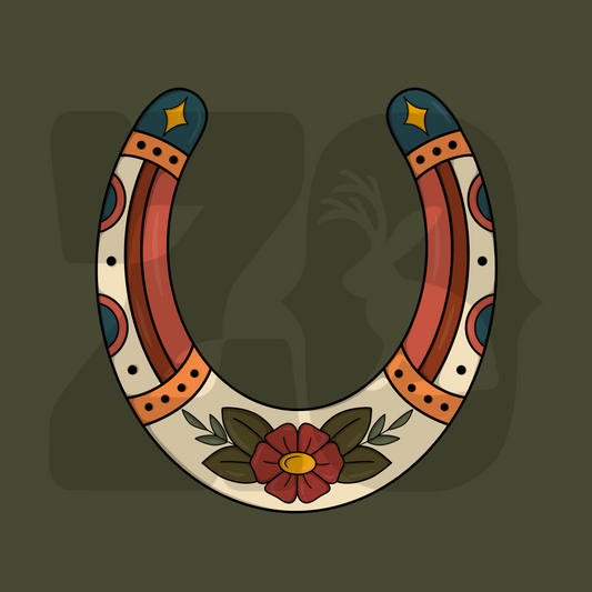 Floral Horseshoe Design