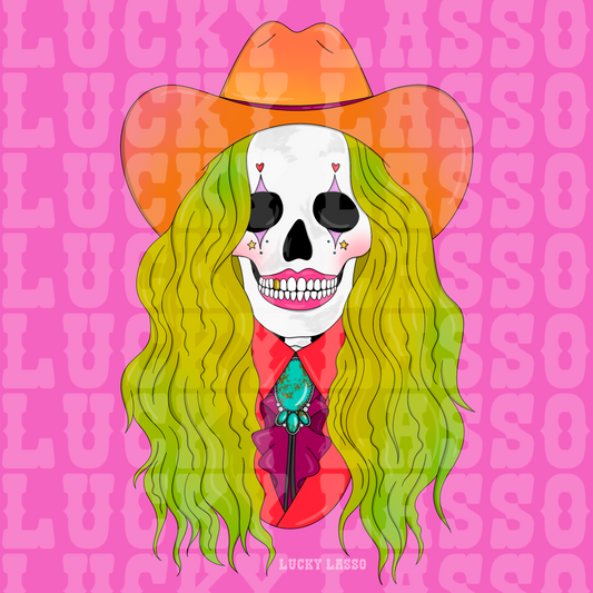 Skelly Rodeo Clown Design