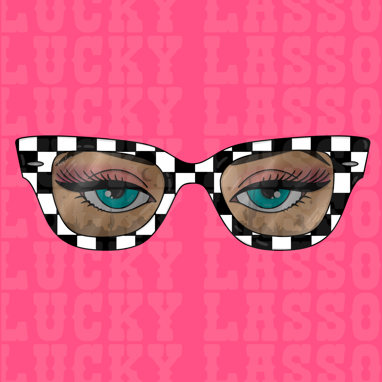 Checkered Sunnies Design